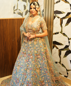 The Celeste Garden Lehenga