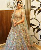 The Celeste Garden Lehenga