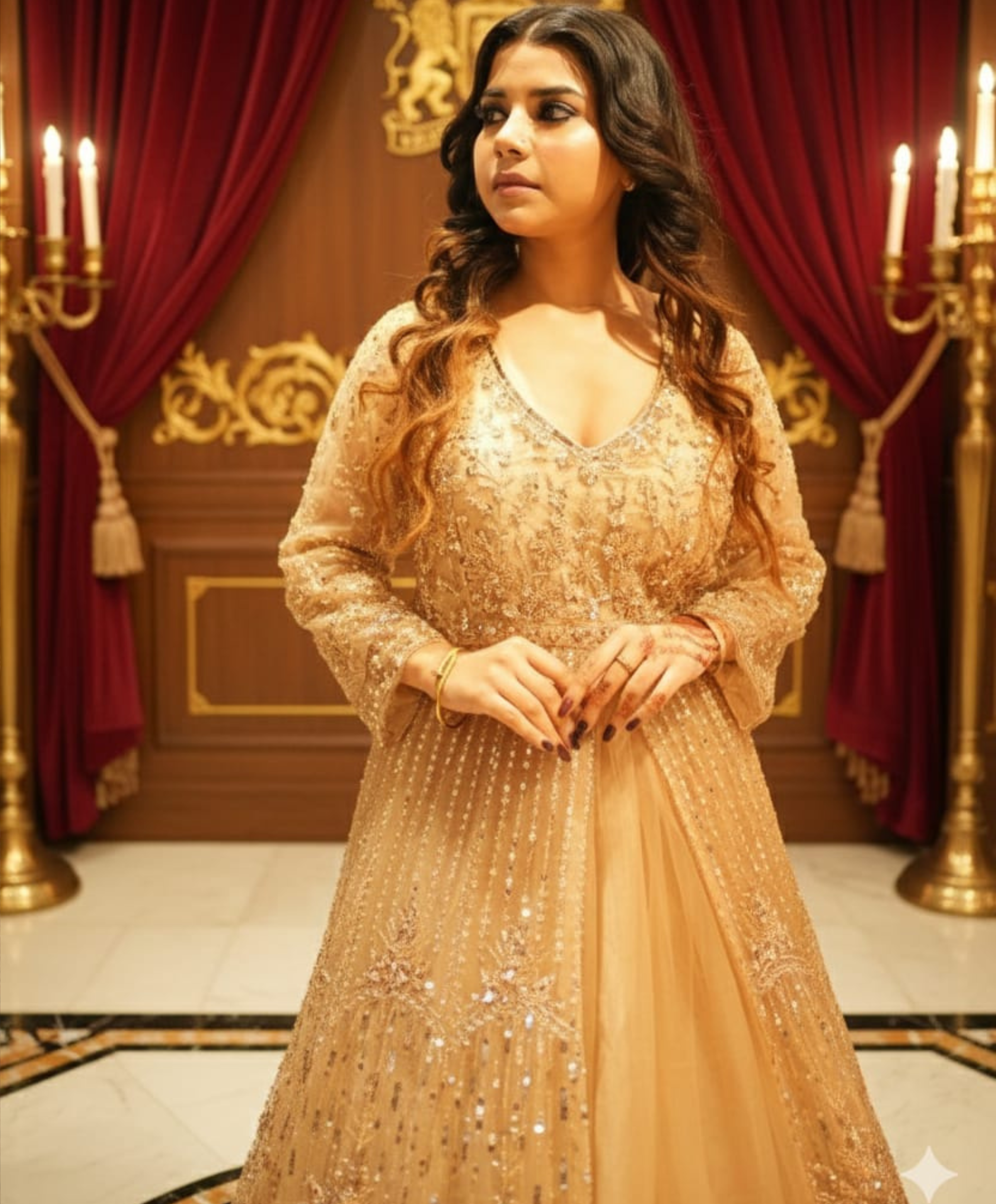 Indowestern gold